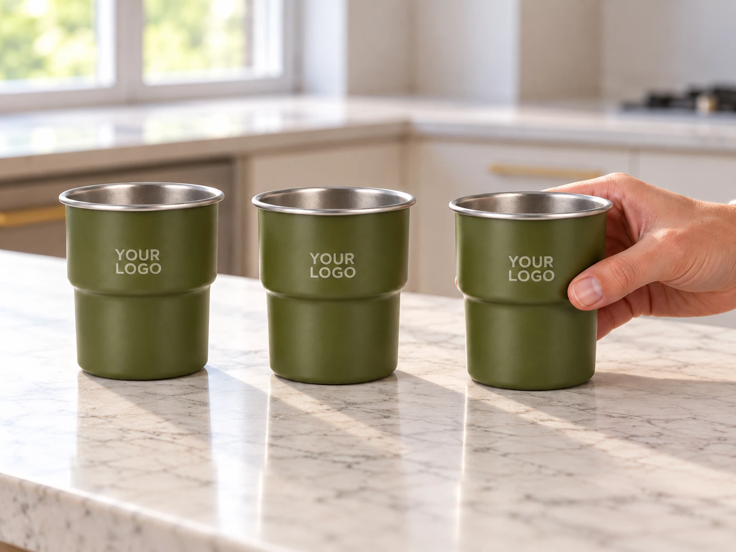 Stackable 300ml Stainless Steel Cup