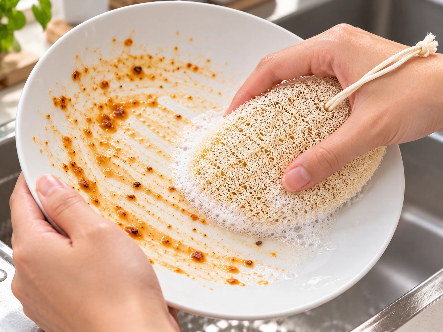 Natural Loofah Dish Sponges Scrubber