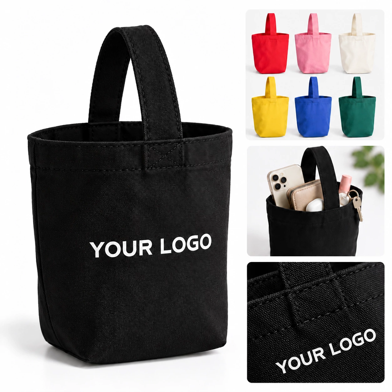 Mini Canvas Tote Bag